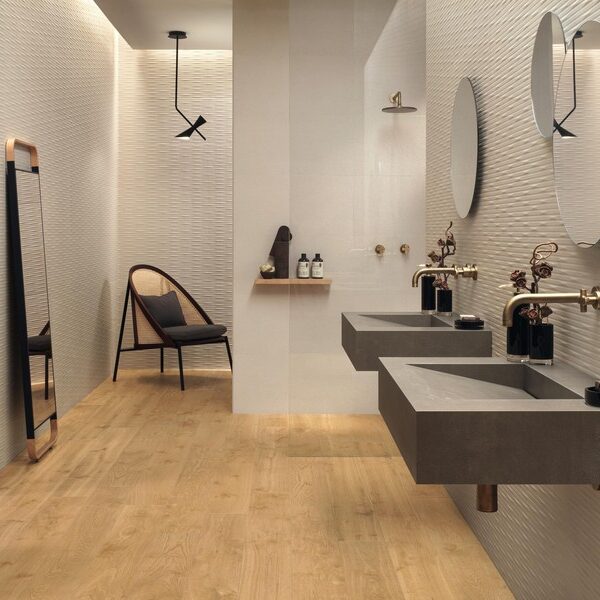 gresie si faianta de calitate | AtlasConcorde_3DWallCarve_002_00_Whittle-Ivory | Gresie Premium