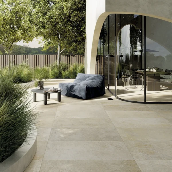 Gresie exterior Blendstone AlfaLux 20 mm Beige — amenajare exterioară