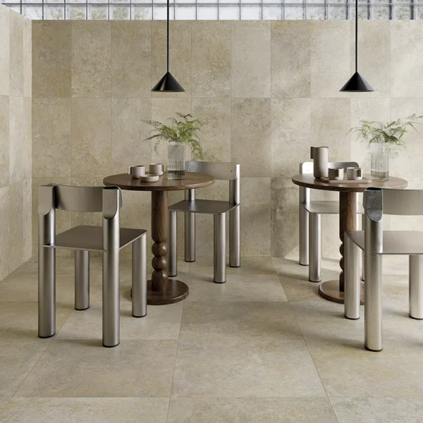 Gresie exterior Blendstone AlfaLux 20 mm Beige — restaurant