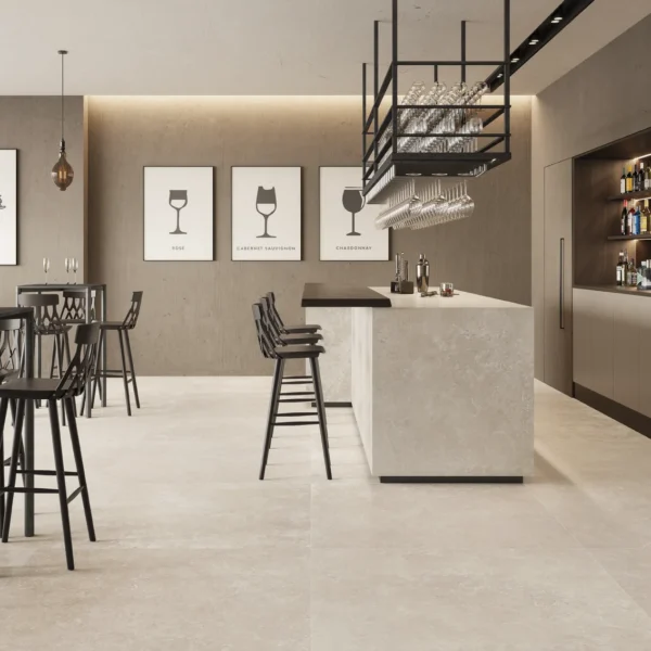 Gresie aspect piatră Croatia Cerdomus Beige — ambient din catalogul colecției