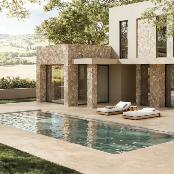 Gresie Jerusalem Stone Cerdomus Sabbia Safe 60x90 — terasă