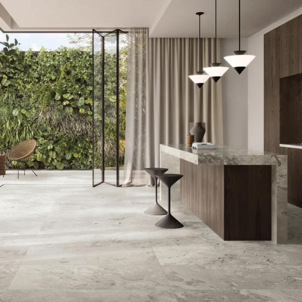 Gresie aspect piatră Karnis Cerdomus Silver — ambient din catalogul colecției