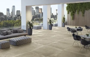 gresie si faianta de calitate | LeGarage Sand 20 mm — terasă panoramică | Gresie Premium | Importator gresie faianta parchet de calitate din Italia