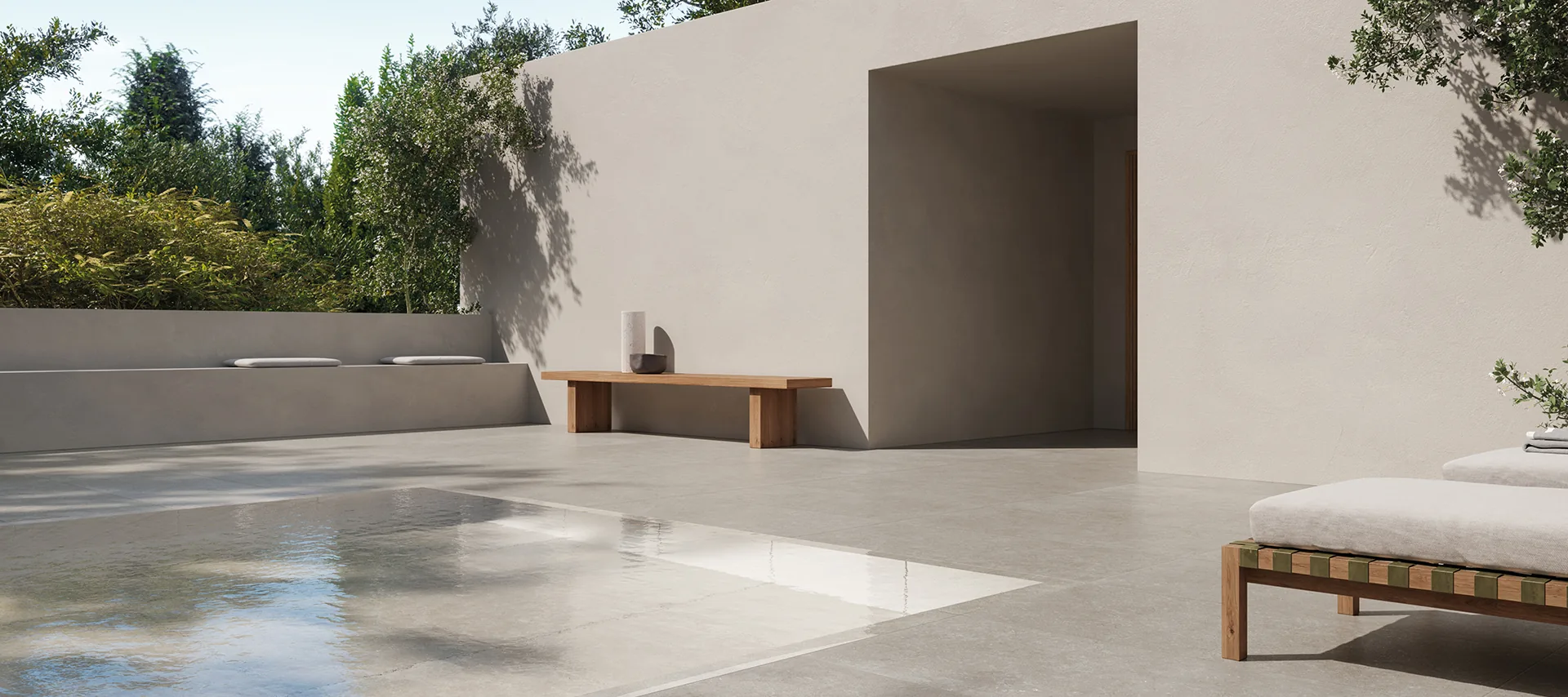 Limestone Piemme — English Grey, terasă cu piscină gresie si faianta de calitate | Limestone Piemme — English Grey, terasă cu piscină | Gresie Premium | Importator gresie faianta parchet de calitate din Italia