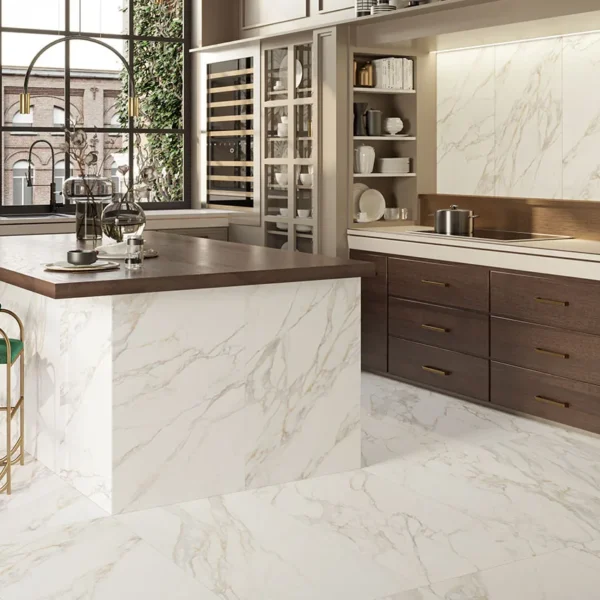 Gresie porțelanată Majestic Pure de la Ceramiche Piemme, aspect marmură — ambient din colecție