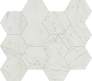 gresie si faianta de calitate | Marmorea hexagon Carrara | Gresie Premium | Importator gresie faianta parchet de calitate din Italia