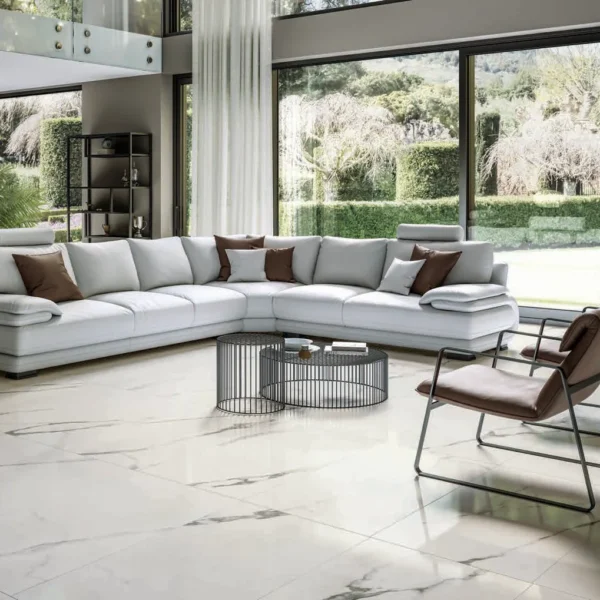 Lastre ceramice Marvilla AlfaLux Bernini 60x120 lucios — ambient amplu