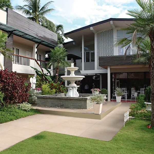 Gresie exterior Neutra Roc AlfaLux 20 mm Avorio — alee de grădină