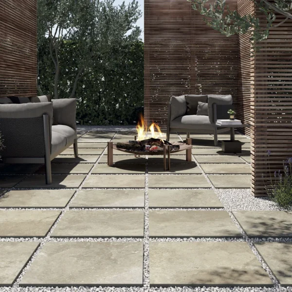 Gresie exterior Pietre Pure AlfaLux 20 mm Borgogna — amenajare exterioară