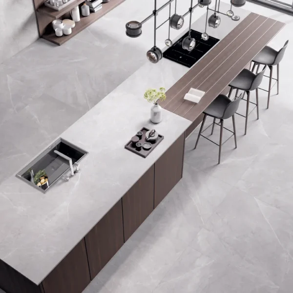 Gresie aspect marmură Pulpis Cerdomus Grigio 120x120 Matt