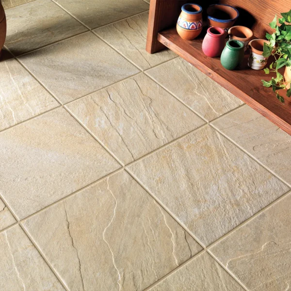 Gresie exterior Stonequartz AlfaLux 20 mm Beige — terasă