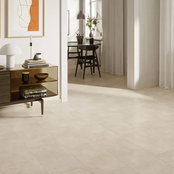 Gresie porțelanată Suprema de la Ceramiche Piemme, aspect ciment — ambient din colecție