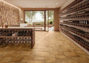 gresie si faianta de calitate | Valdorcia Ocra — ambient | Gresie Premium | Importator gresie faianta parchet de calitate din Italia