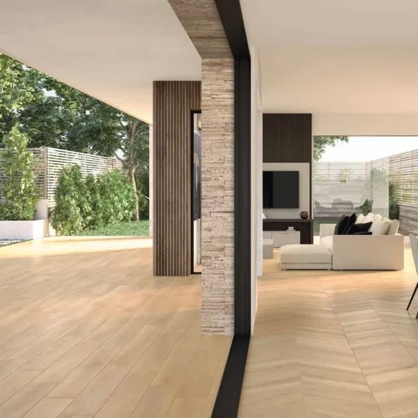 Gresie exterior Wooder AlfaLux 20 mm Maple — terasă cu scândură ceramică Grip